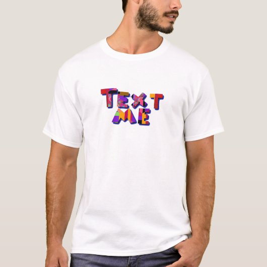 Text mir Mens Weiße T-Shirt (Vorderseite)