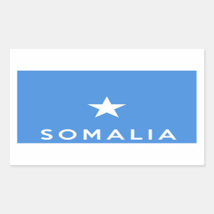 Text mit dem Symbol für Somalia Rechteckiger Aufkleber