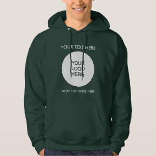 Text mit doppelseitigen Logos Mens Deep Forest Tem Hoodie