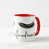 Text mit Eyelashes Tasse (VorderseiteRechts)