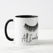 Text mit Eyelashes Tasse (Links)