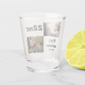 Text mit Foto Birthday Shot Glass Schnapsglas (Rückseite)