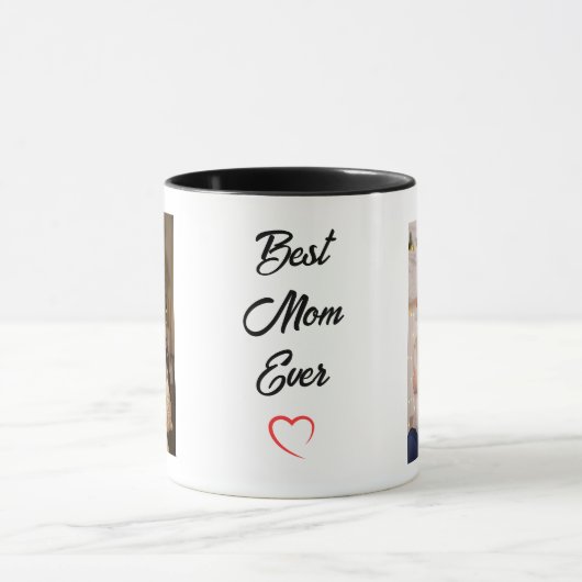 Text mit Foto Tasse für Muttertag (Zentrum)