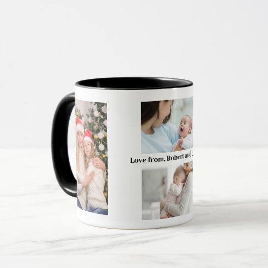 Text mit Foto Tasse für Muttertag (Vorderseite Links)