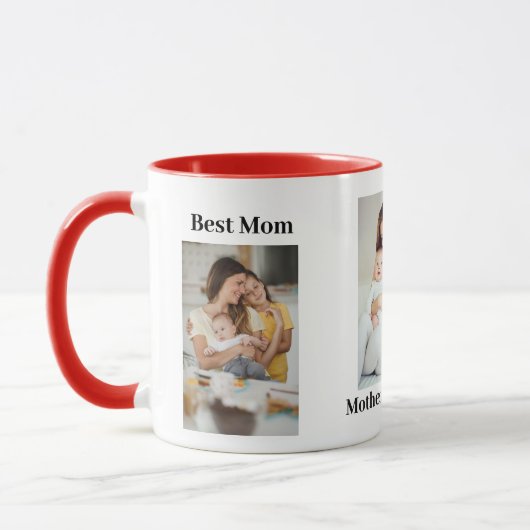 Text mit Foto Tasse für Muttertag (Links)