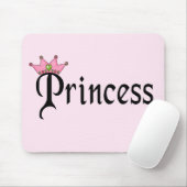Text mit Krone drucken Mousepad (Mit Mouse)