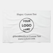 Text mit Minimalistischen Logos Geschirrtuch (Horizontal)