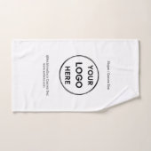 Text mit Minimalistischen Logos Handtuch (Handtuch)