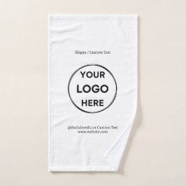 Text mit Minimalistischen Logos Handtuch