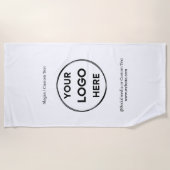 Text mit Minimalistischen Logos Strandtuch (Vorderseite)