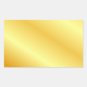 Text-Monogramm Elegantes Metallisches Aussehen Fau Rechteckiger Aufkleber