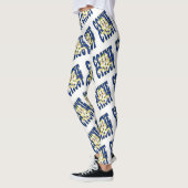 Text-Muster für die Kontextstatusflagge Leggings (Links)