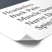 Text Neck Syndrom Chiropraktische Physikalische Th Poster (Ecke)