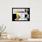 Text Neck Syndrom Chiropraktisches Poster (Küche)