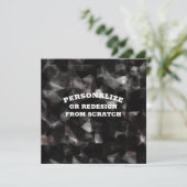 Text oder Design hier - Erstellen Sie eine benutze Einladung (Stehend Vorderseite)