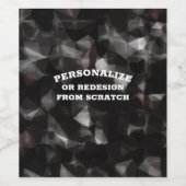 Text oder Design hier - Erstellen Sie eine benutze Weinetikett (Einzelnes Label)