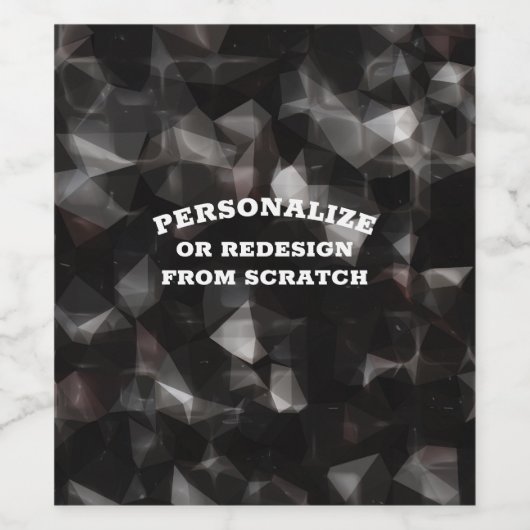 Text oder Design hier - Erstellen Sie eine benutze Weinetikett (Einzelnes Label)