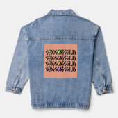 TEXT ODER REDE JEANSJACKE (Rückseite)