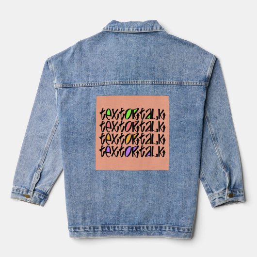 TEXT ODER SPRACHE JEANSJACKE (Rückseite)