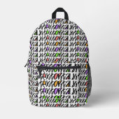 Text oder Vortrag Bedruckter Rucksack (Vorderseite)