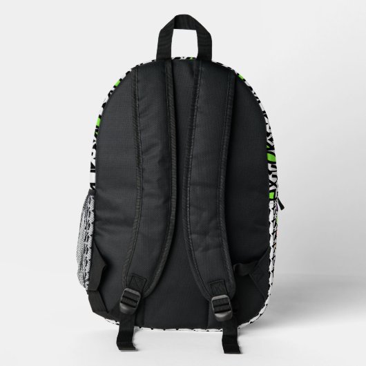 Text oder Vortrag Bedruckter Rucksack (Rückseite)