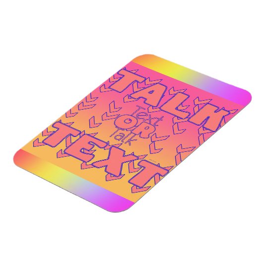 Text Or Talk Refrigerator  Magnet (Linke Seite)