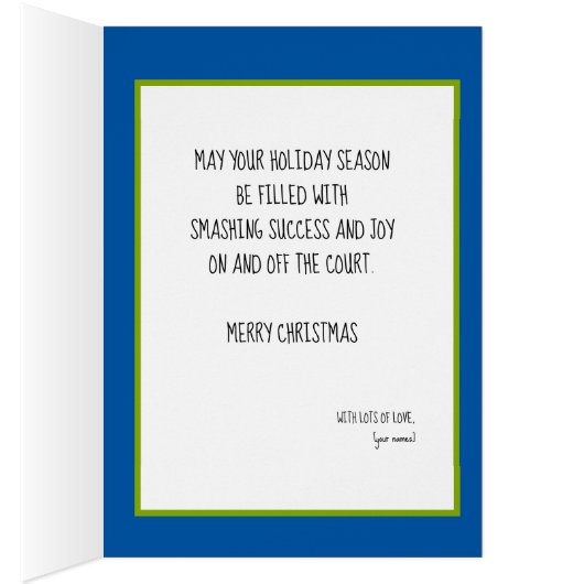 🎾 Text 🎄, Padel durch den Schnee! (Innen (Rechts))