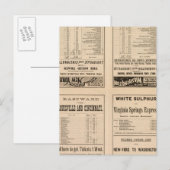 Text Page Chesapeake und Ohio Ry Postkarte (Vorne/Hinten)