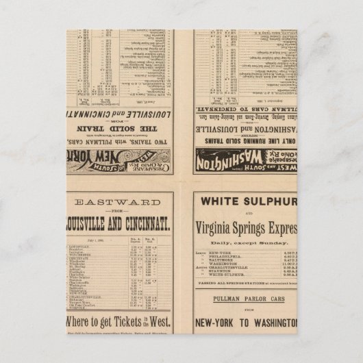 Text Page Chesapeake und Ohio Ry Postkarte (Vorderseite)