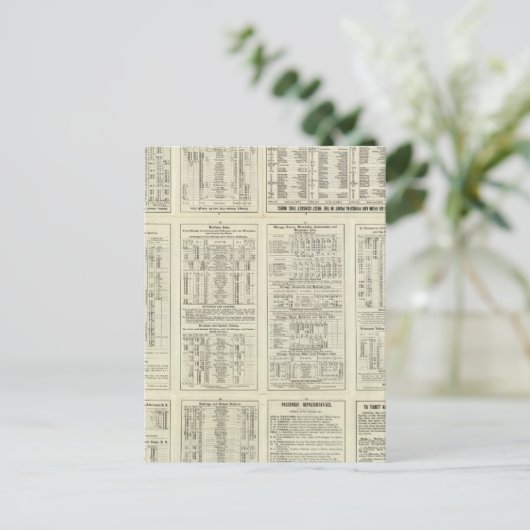 Text Page Chicago Milwaukee und St Paul Railway Postkarte (Stehend Vorderseite)