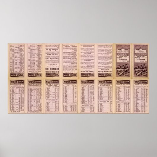 Text Page Great Wabash Route Poster (Vorne)