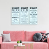 Text Page Peoples line Leinwanddruck (Insitu (Wohnzimmer))