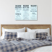 Text Page Peoples line Leinwanddruck (Insitu (Schlafzimmer))