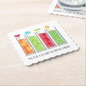 Text-Papier-Untersetzer der Sommer-Säfte Untersetzer (angewinkelt)