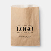 Text-Papiertasche für das Logo von Kraft Style Bus Geschenktütchen (Vorderseite)