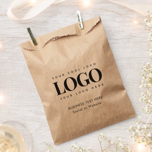 Text-Papiertasche für das Logo von Kraft Style Bus Geschenktütchen (Ausgeschnitten)