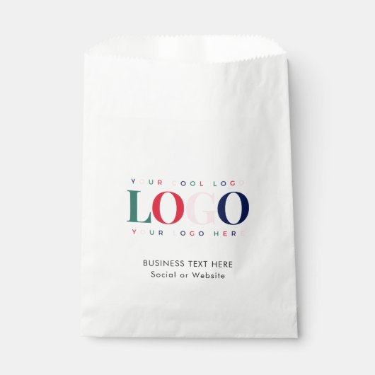 Text-Papiertasche für das Logo von Rectangle Busin Geschenktütchen (Vorderseite)