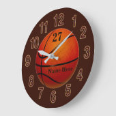 TEXT "personalisierte Basketball-Wall", FARBEN Große Wanduhr (Winkel)