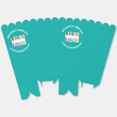 Text-Popcorn-Box für benutzerdefinierte Firmenlogo Geschenkschachtel (Ungeklappt)