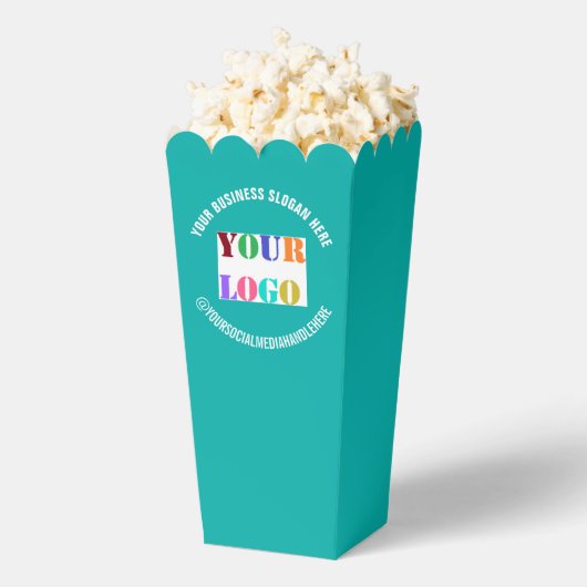 Text-Popcorn-Box für benutzerdefinierte Firmenlogo Geschenkschachtel (Geplatzt)
