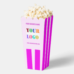 Text-Popcorn für benutzerdefinierte Firmenlogos Bo Geschenkschachtel