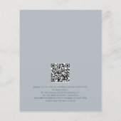 Text QR Code Vintag Blush Pink Wedding (Rückseite)