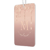 Text-Rose für Monogramm Autolufterfrischer (Links)