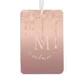 Text-Rose für Monogramm Autolufterfrischer (Rückseite)