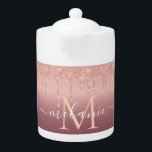 Text-Rose für Monogramm - Schwarzer Glitzer<br><div class="desc">Monogram Name Text Rose Gold Blush Glitzer Sparkle Personalisiert Anniversary - Party oder Hochzeitsgeschenke / Supplies - Add Your Letter / Name - Text oder Entfernen - Make Your Special Gift - Neu formatieren und verschieben oder entfernen und hinzufügen / Elemente mit Anpassungstool. Design von MIGNED. Bitte schauen Sie sich...</div>