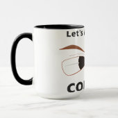 Text sagt, dass der Augenkontakt mit einem zeichne Tasse (Links)