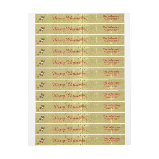 Text-Schablone, "frohe Weihnachten" auf glänzendem (Bogen)