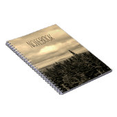 Text-Schablone| Sepia-Landschaft Notizblock (Rechte Seite)