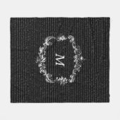 Text-Schwarz-personalisierte Fleece-Decke Janes Fleecedecke (Vorderseite (Horizontal))