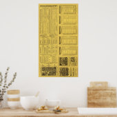 Text Seite Michigan Zentralbahn Poster (Küche)